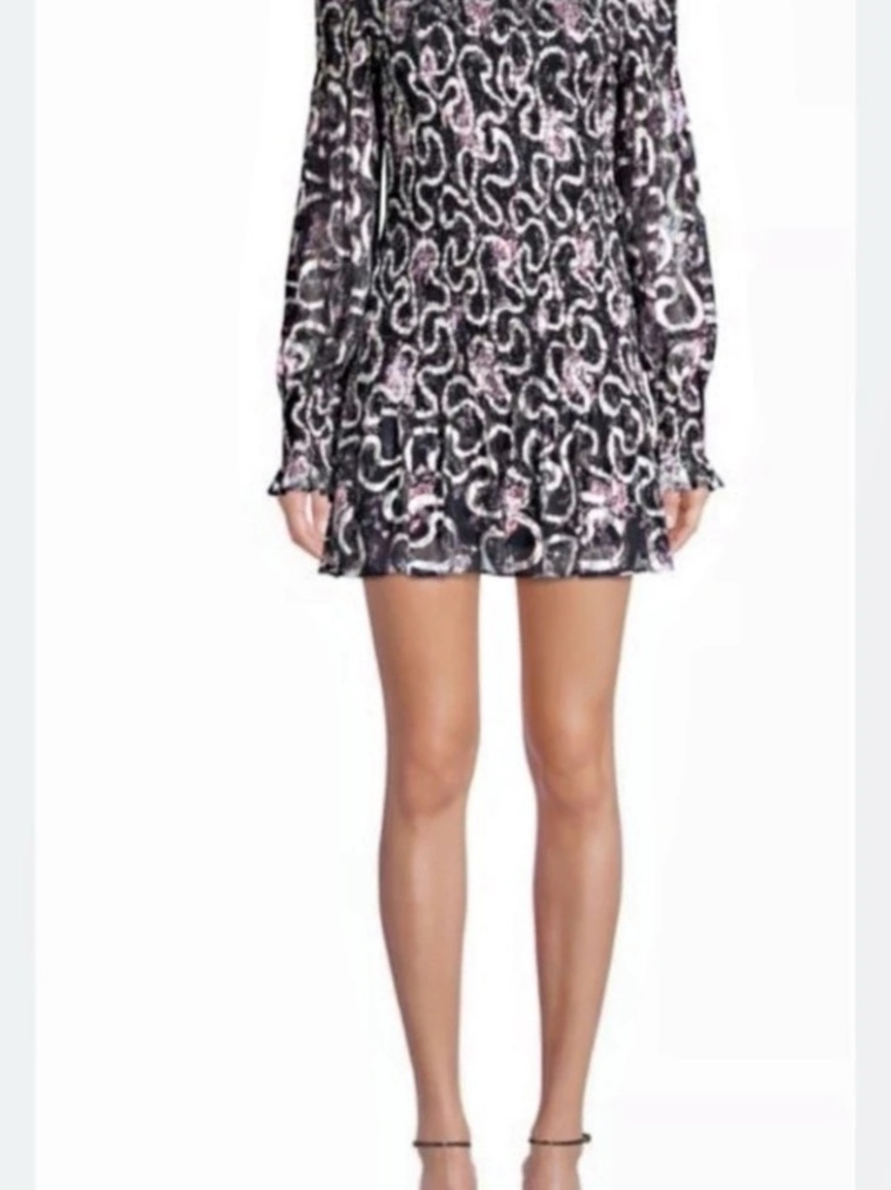 Dress the Population Abstract Print Mini Dress Like New